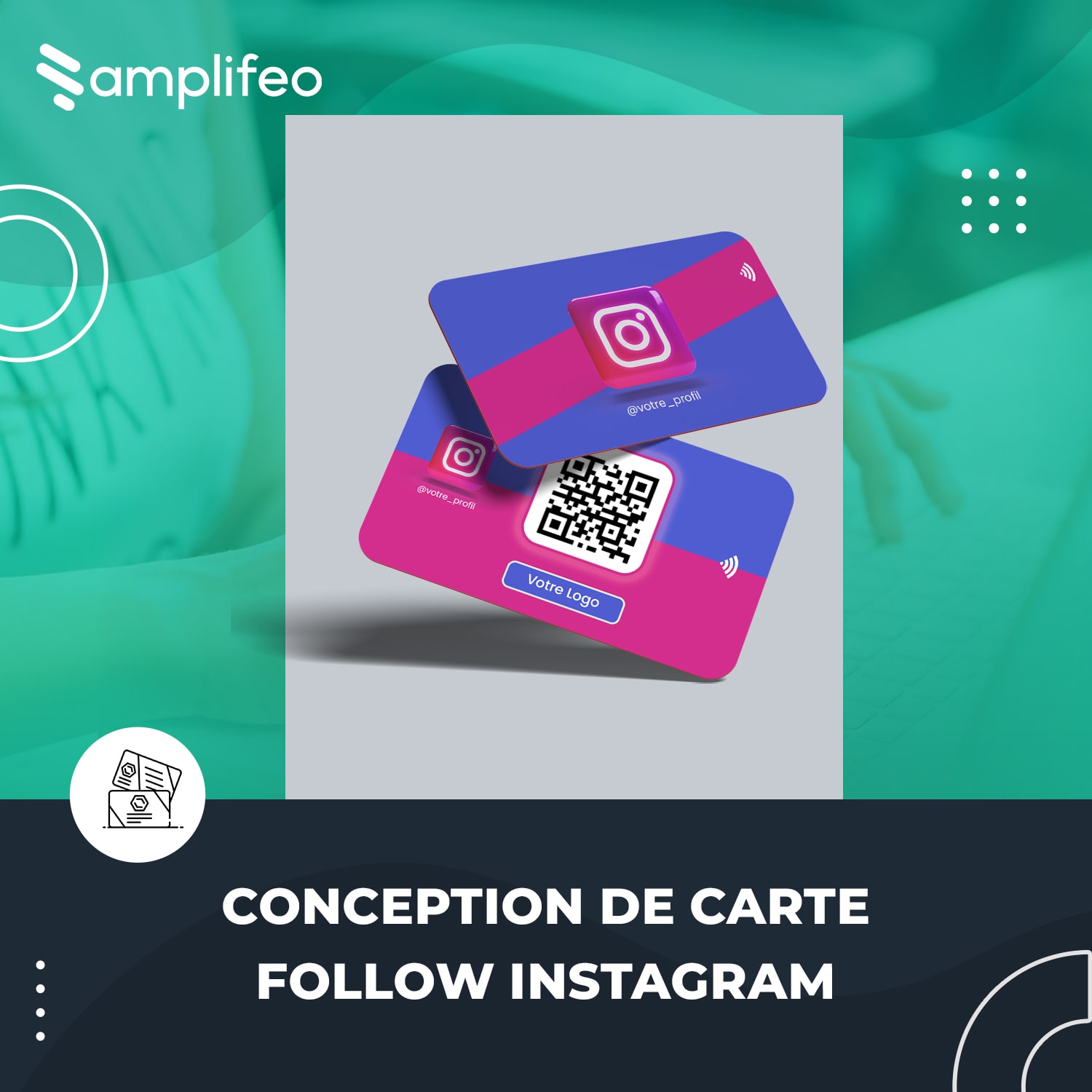Carte Follow Instagram Connectée Et Sans Contact