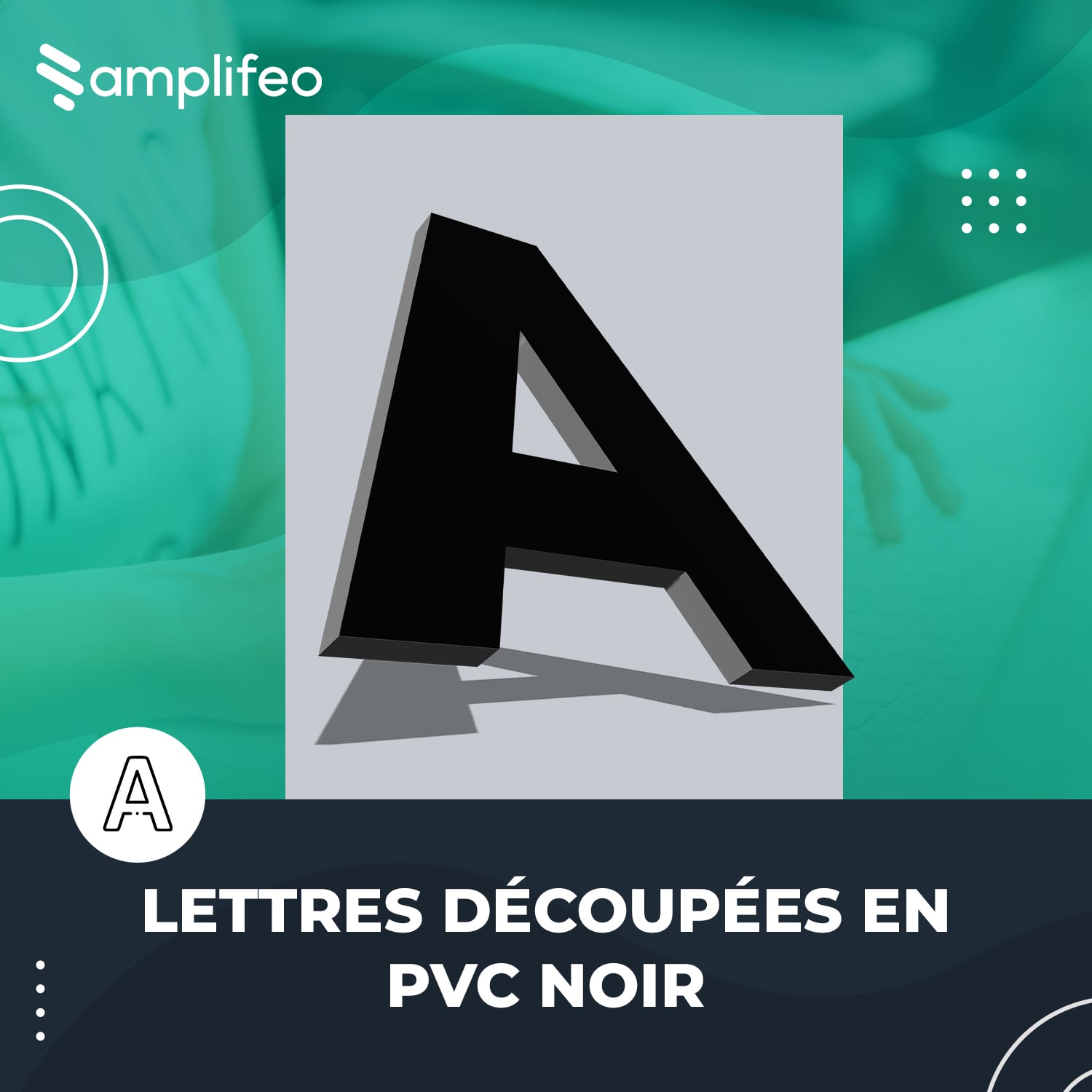 Lettres Découpées En PVC Noir
