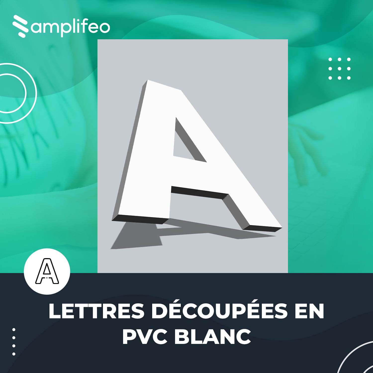 Lettres Découpées En PVC Blanc
