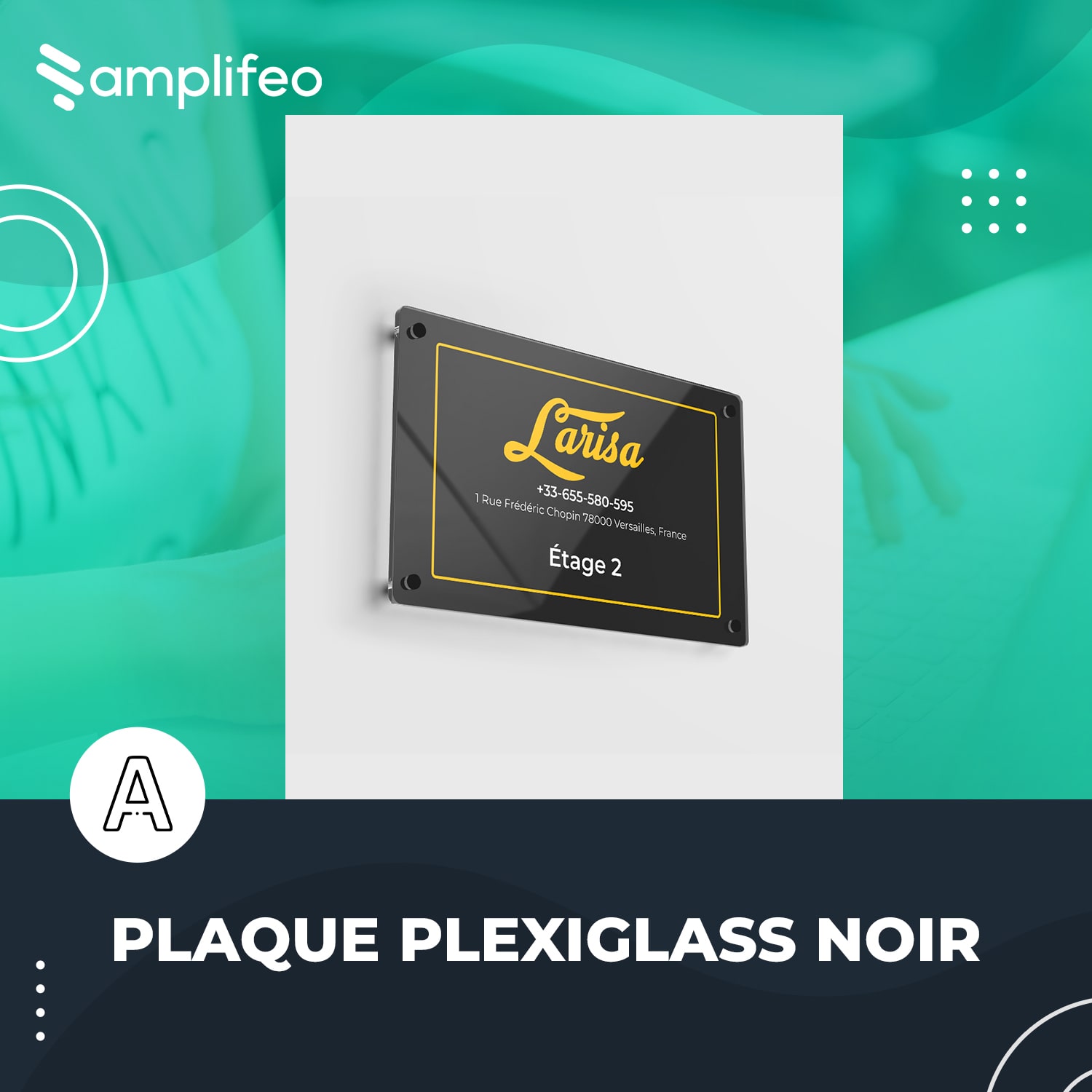 Plaque Plexiglass Noir