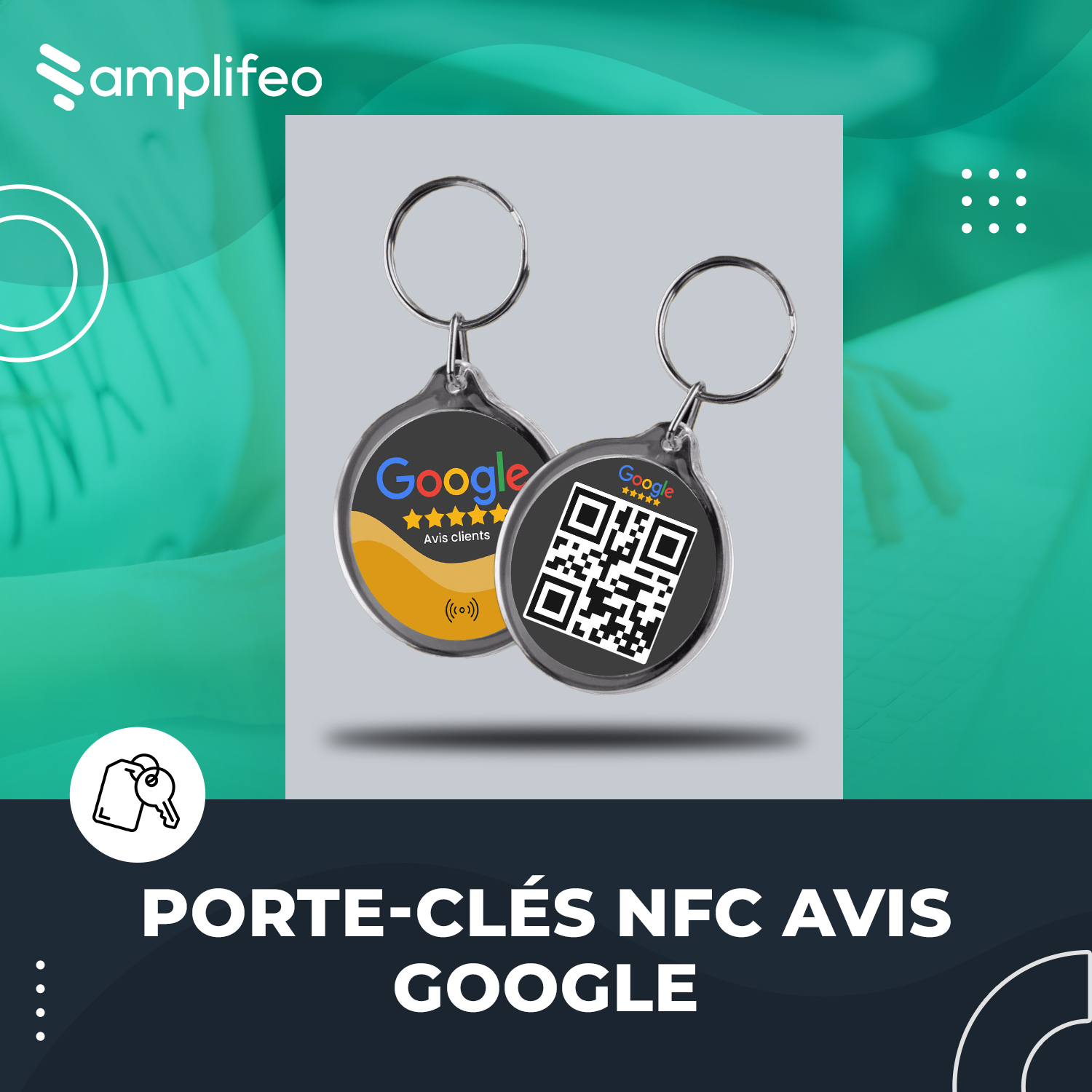 Porte-clés NFC Avis Google